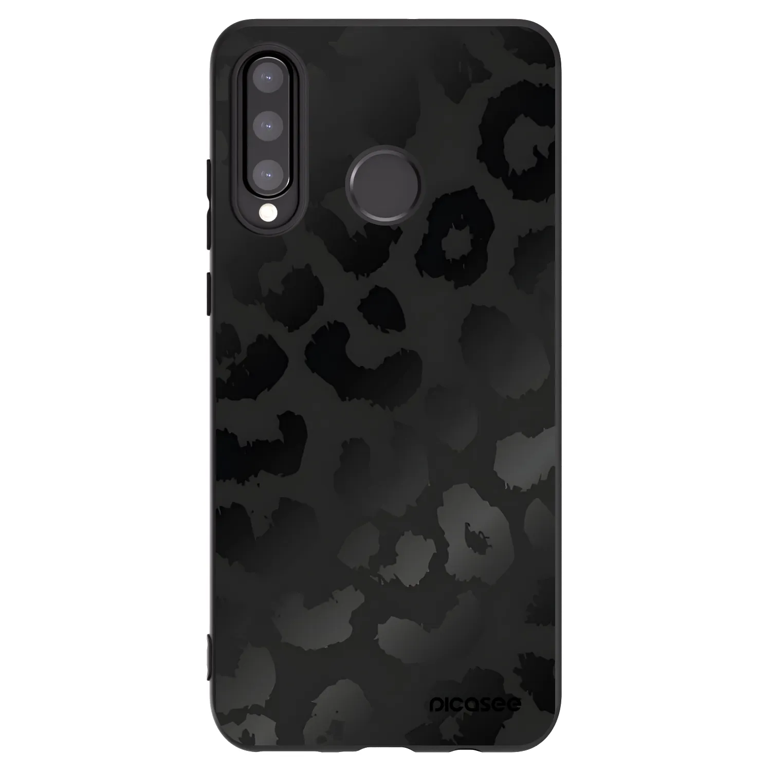 Picasee crna silikonska maskica za Huawei P30 Lite - Midnight Leopard