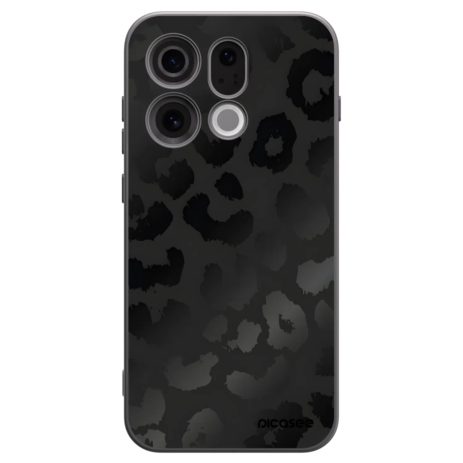 Picasee crna silikonska maskica za OPPO Find X9 - Midnight Leopard