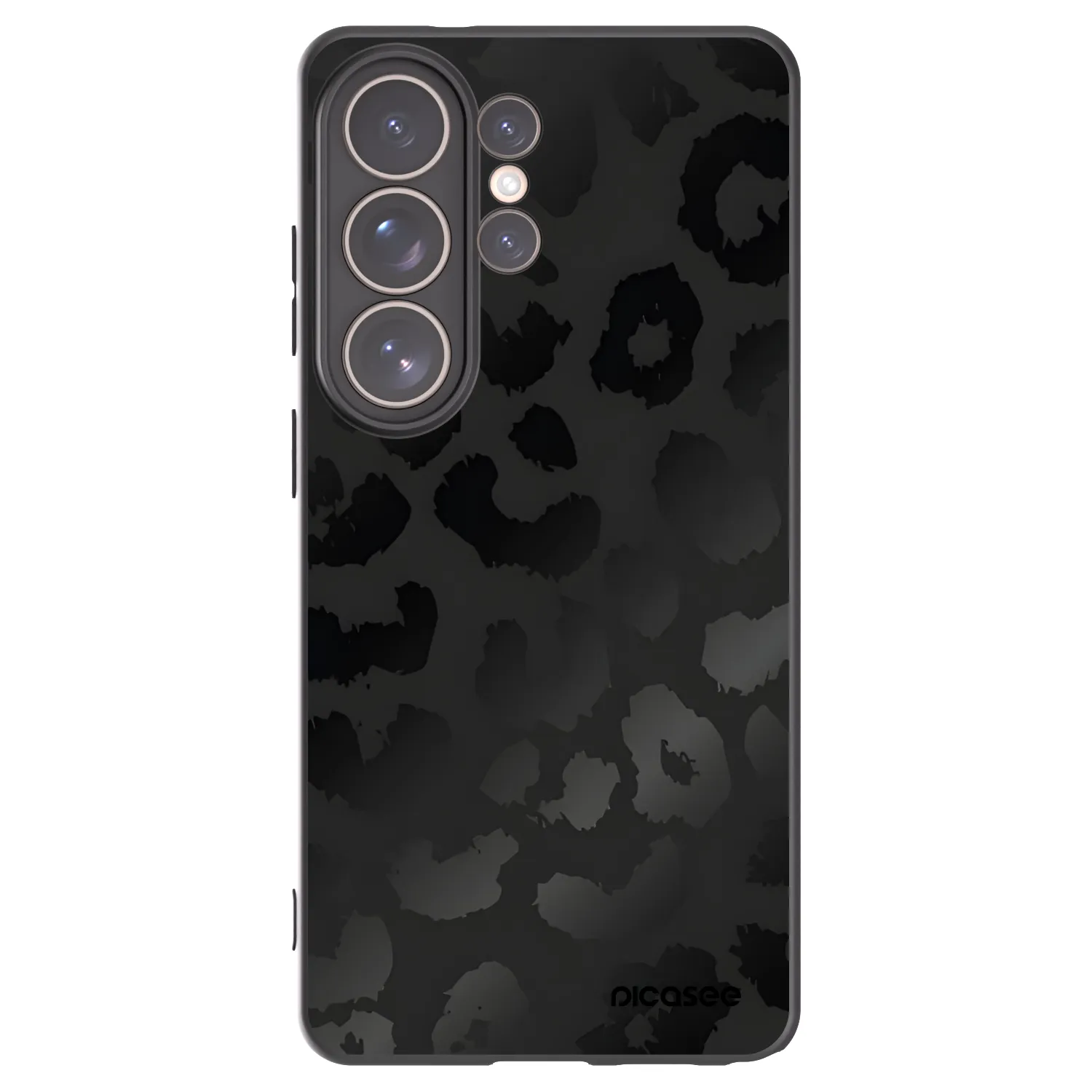 Picasee crna silikonska maskica za Samsung Galaxy S26 Ultra - Midnight Leopard