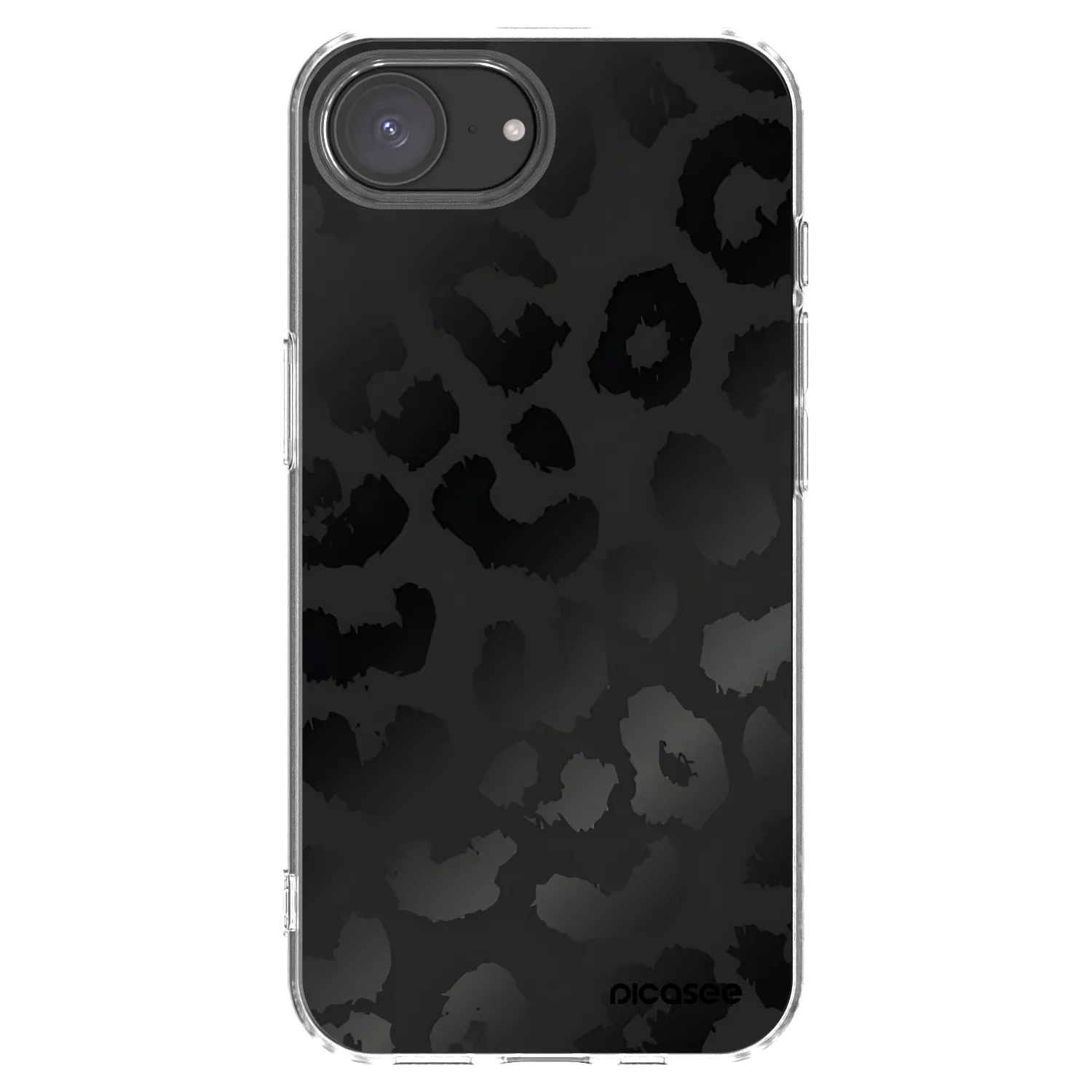 Picasee silikonska prozirna maskica za Apple iPhone 17e - Midnight Leopard