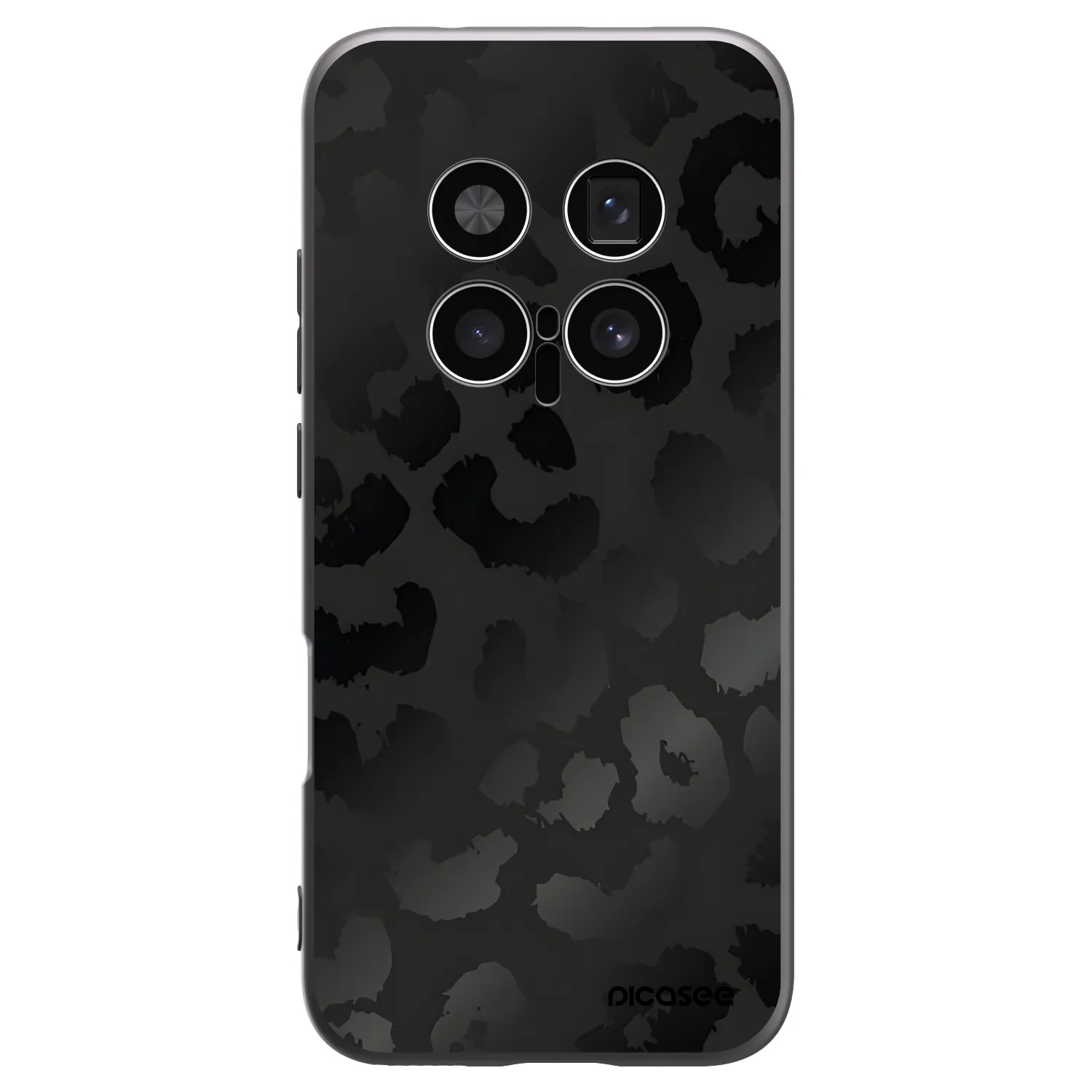 Picasee crna silikonska maskica za Honor Magic8 Pro 5G - Midnight Leopard