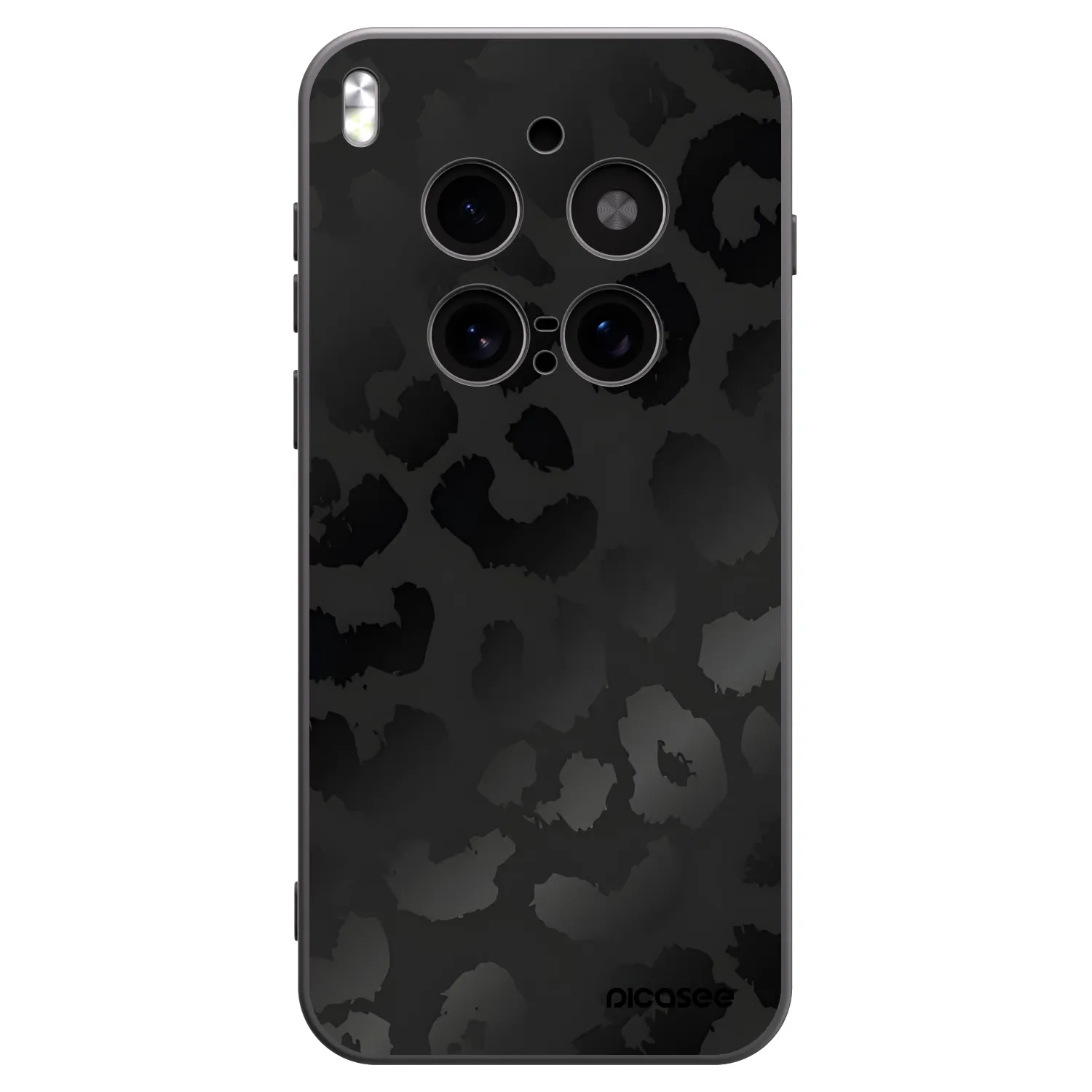 Picasee crna silikonska maskica za Vivo X300 Pro - Midnight Leopard