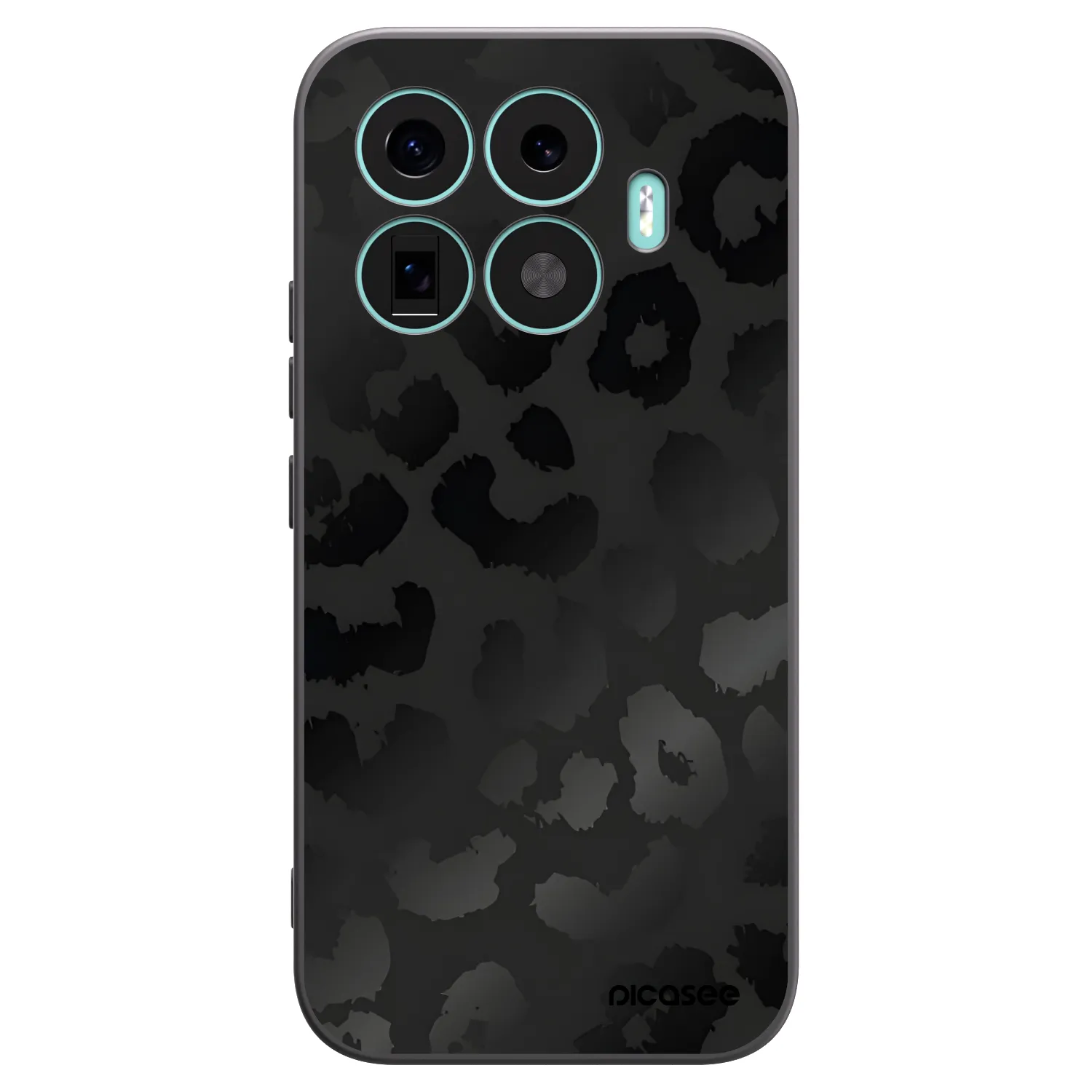 Picasee crna silikonska maskica za Xiaomi 17T - Midnight Leopard