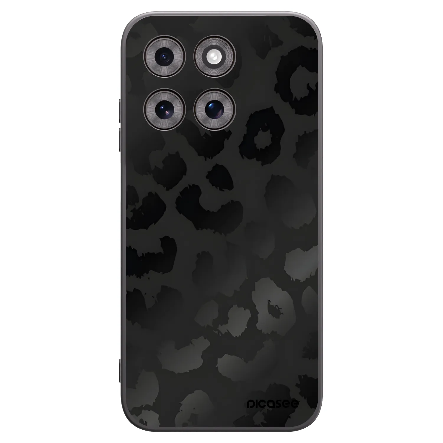 Picasee crna silikonska maskica za Motorola Moto G77 - Midnight Leopard