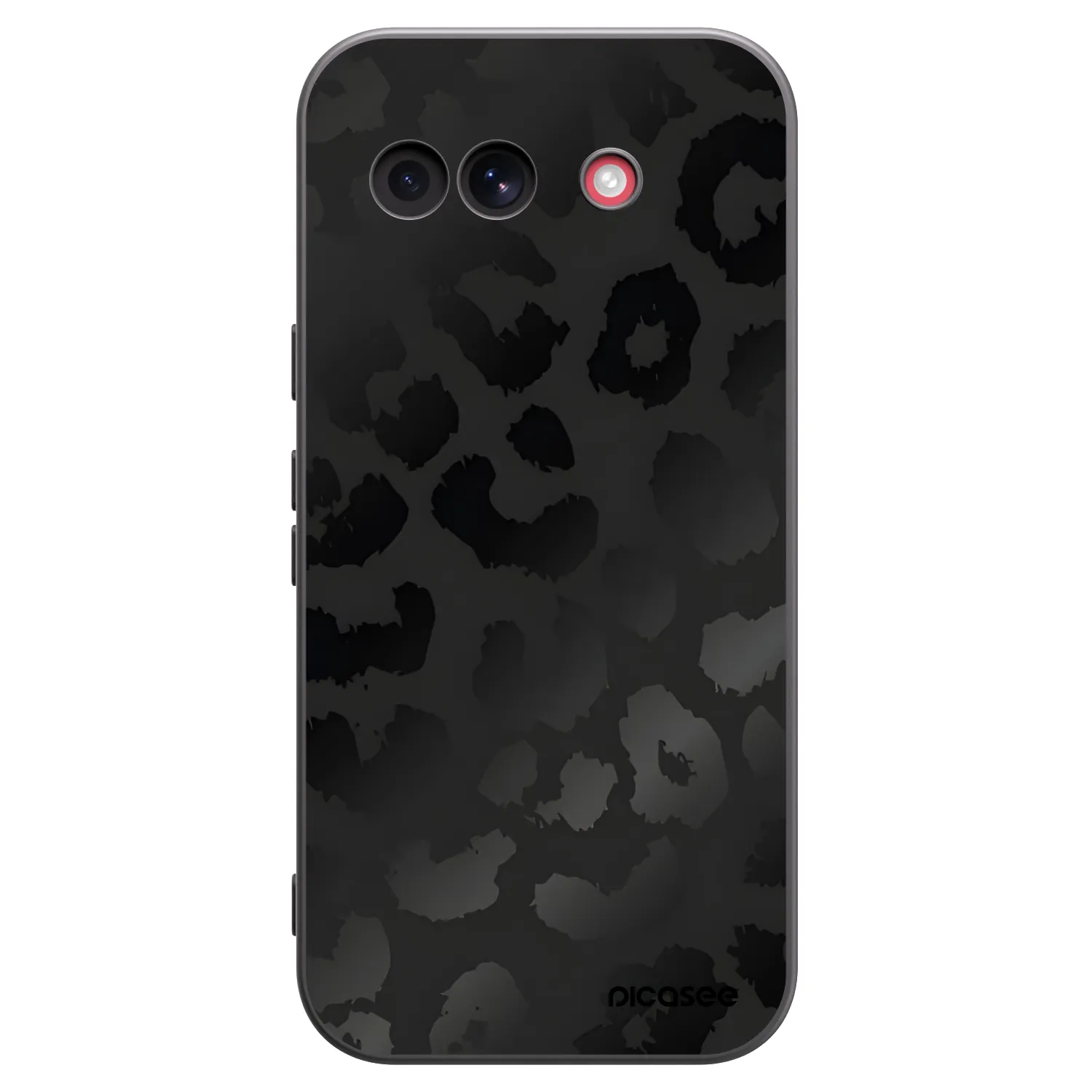 Picasee crna silikonska maskica za Google Pixel 10a - Midnight Leopard