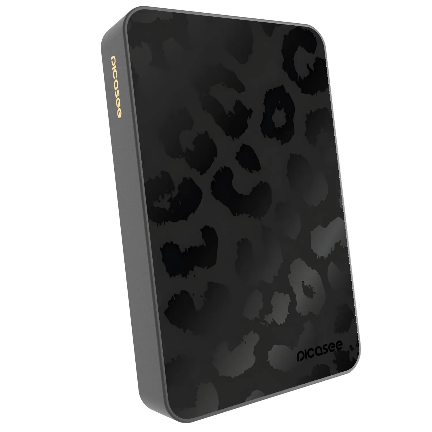 Picasee Prijenosni punjač s MagSafe 10 000 mAh Sivo - Midnight Leopard