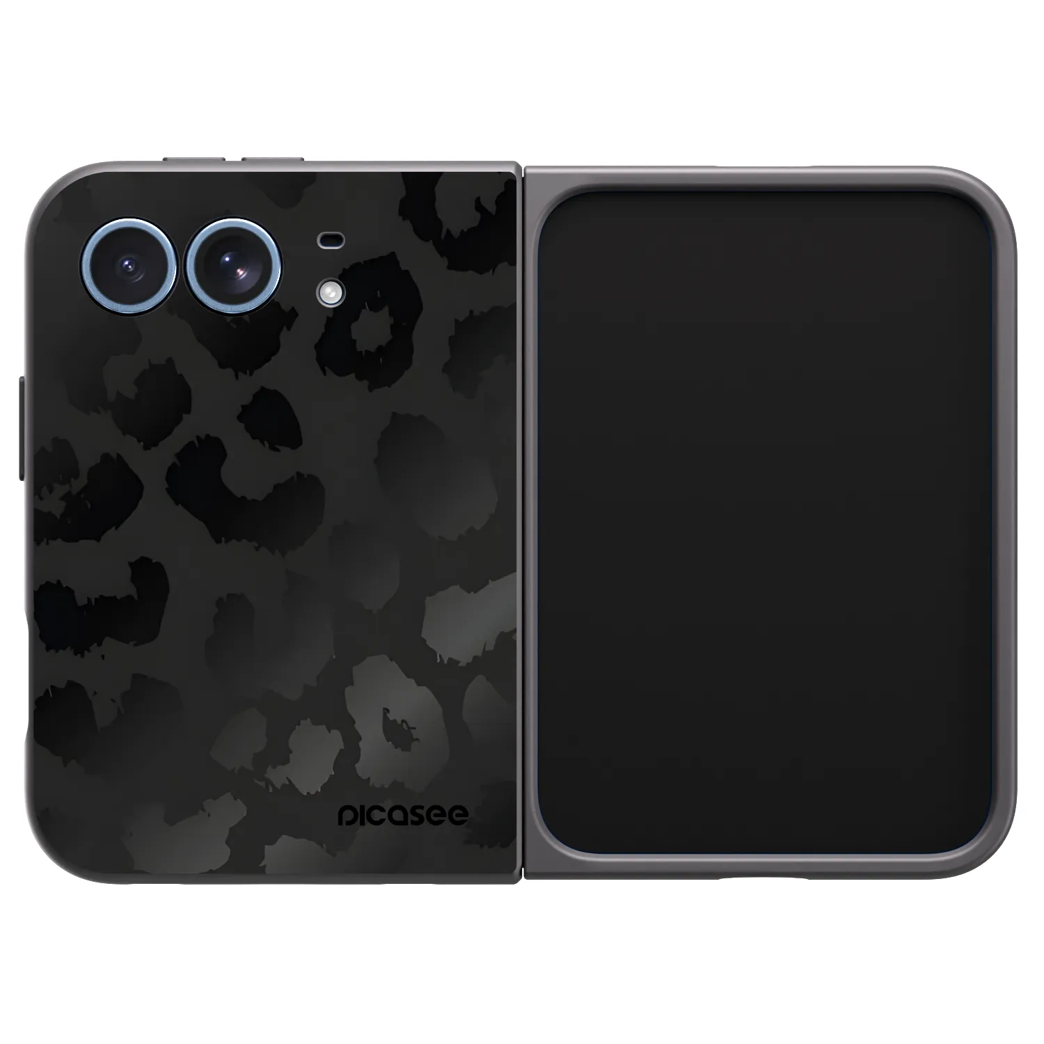 Picasee crna silikonska maskica za Apple iPhone Ultra - Midnight Leopard