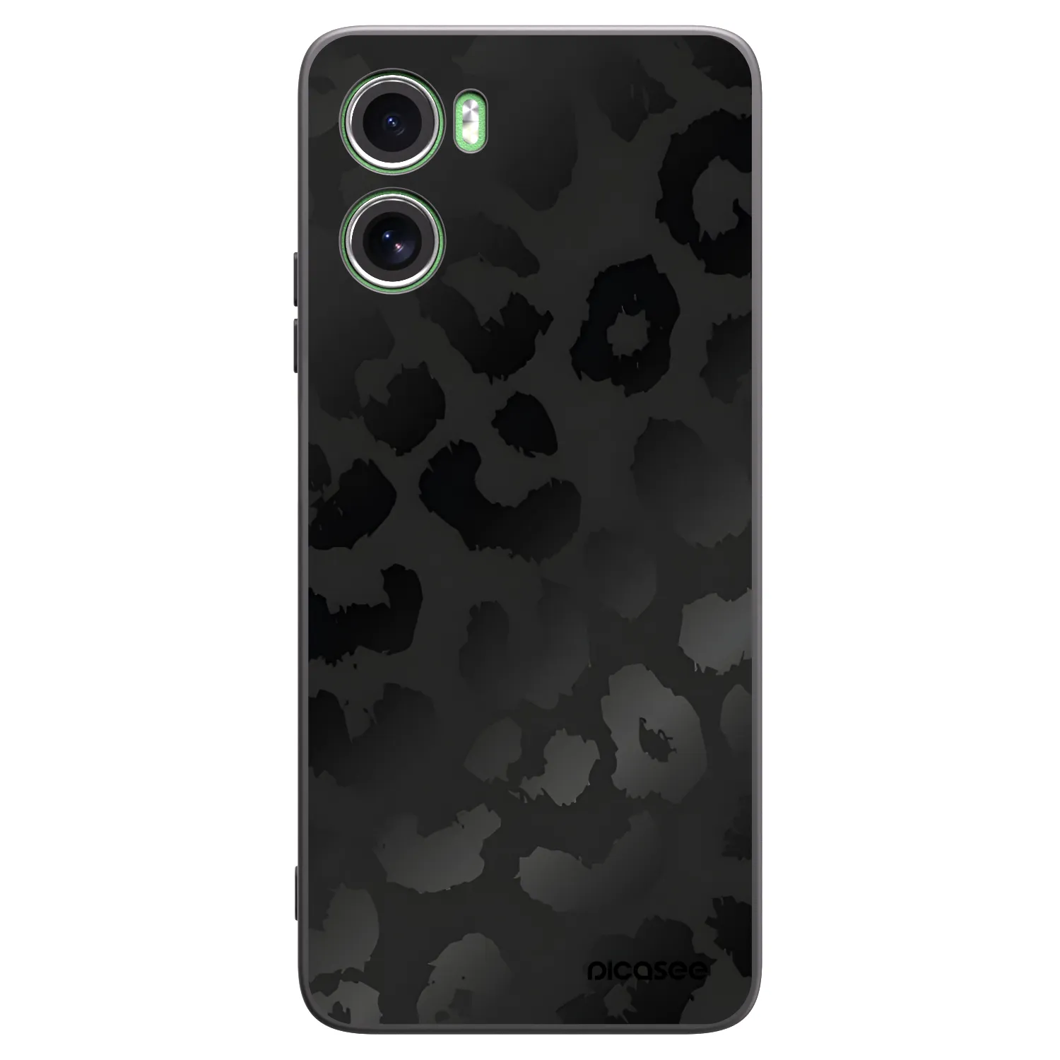 Picasee crna silikonska maskica za Motorola Moto G06 - Midnight Leopard