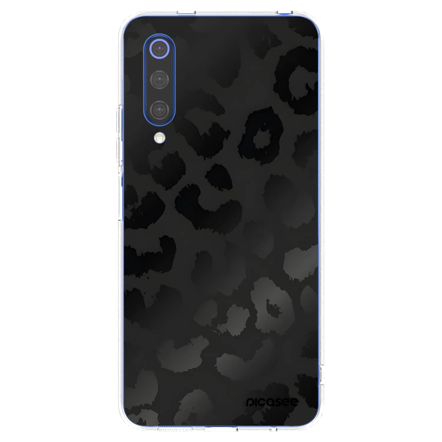 Picasee silikonska prozirna maskica za Xiaomi Mi 9 SE - Midnight Leopard