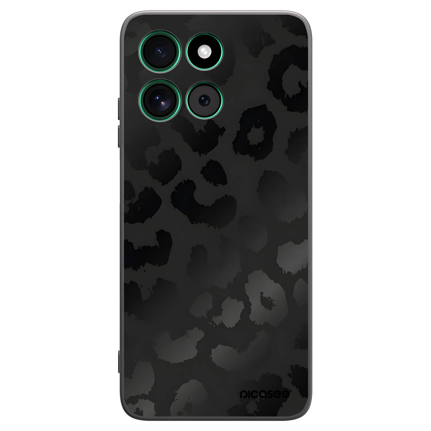 Picasee crna silikonska maskica za Motorola Moto G57 Power - Midnight Leopard