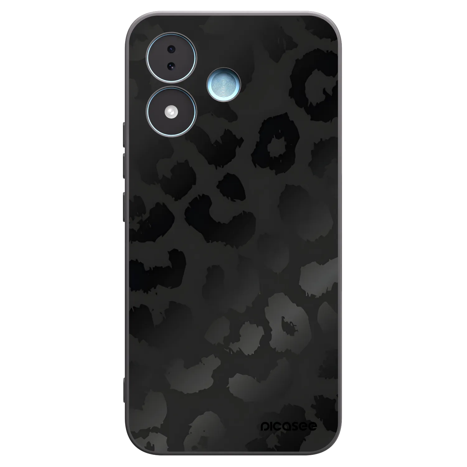 Picasee crna silikonska maskica za Xiaomi Redmi Note 17 5G - Midnight Leopard