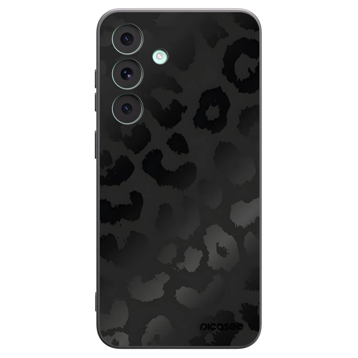 Picasee crna silikonska maskica za Samsung Galaxy S26 FE - Midnight Leopard