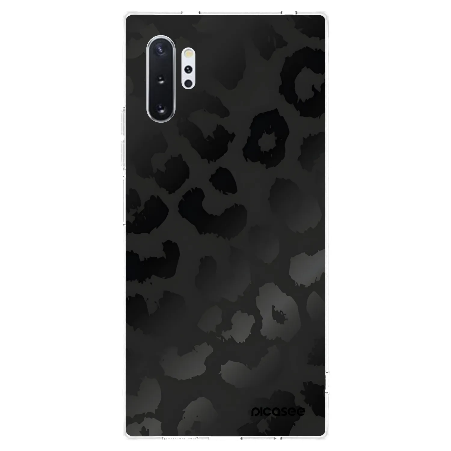 Picasee silikonska prozirna maskica za Samsung Galaxy Note 10+ N975F - Midnight Leopard