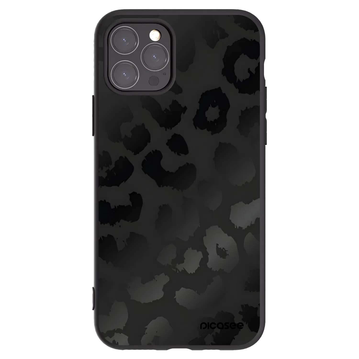 Picasee crna silikonska maskica za Apple iPhone 11 Pro - Midnight Leopard