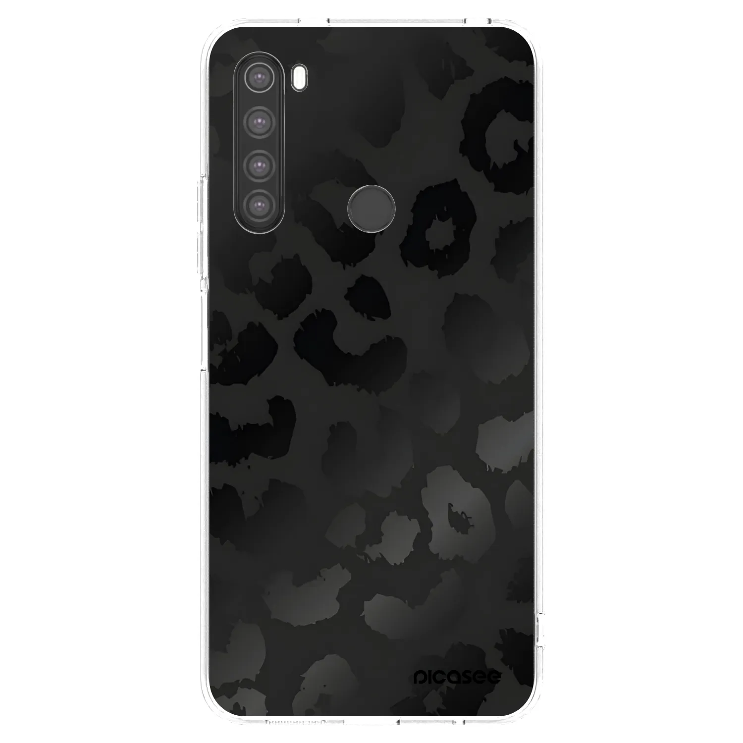 Picasee silikonska prozirna maskica za Xiaomi Redmi Note 8 - Midnight Leopard