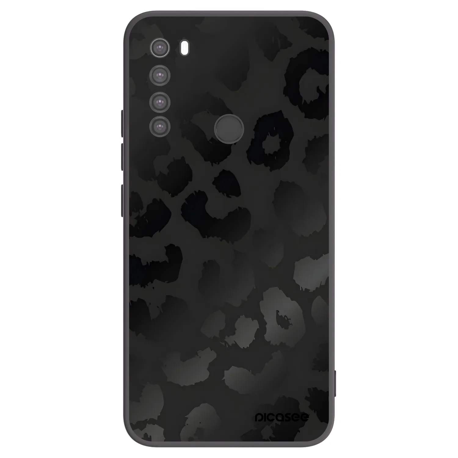 Picasee crna silikonska maskica za Xiaomi Redmi Note 8 - Midnight Leopard