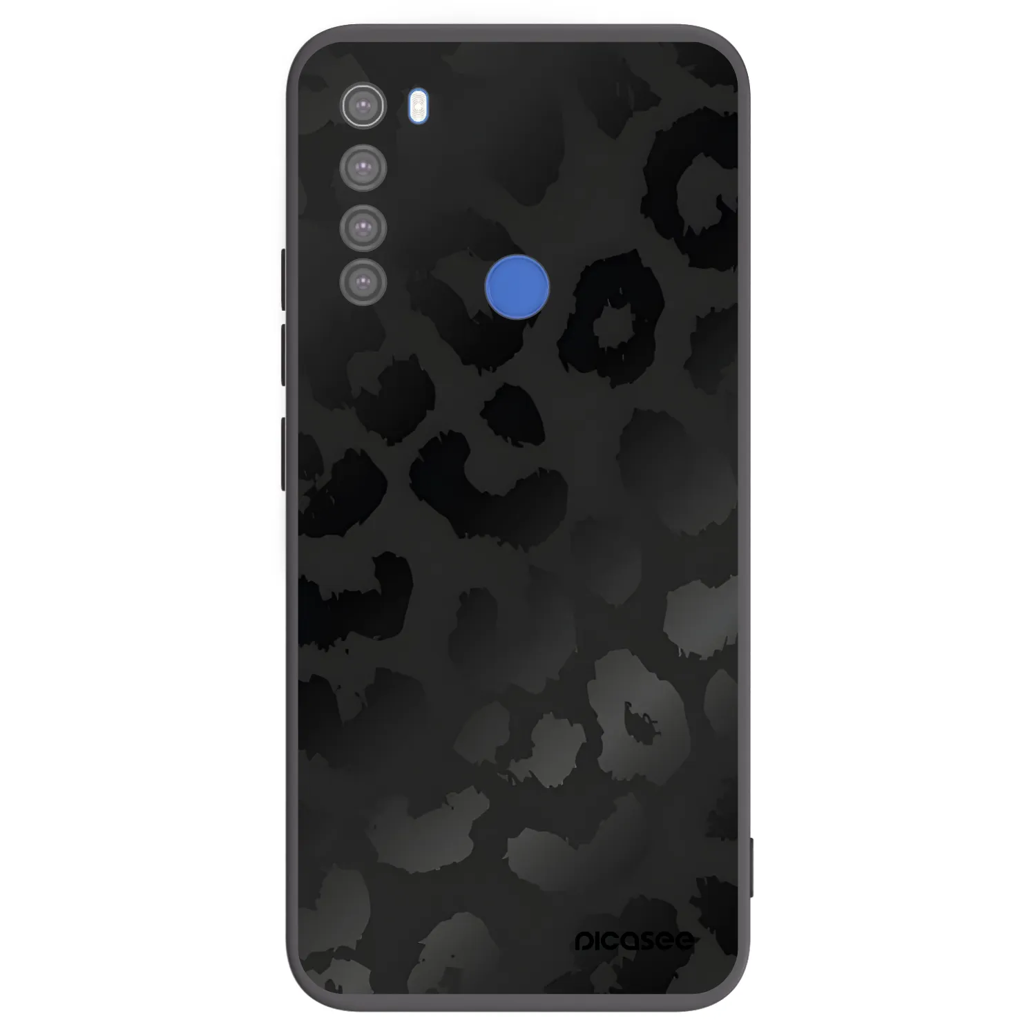 Picasee crna silikonska maskica za Xiaomi Redmi Note 8T - Midnight Leopard