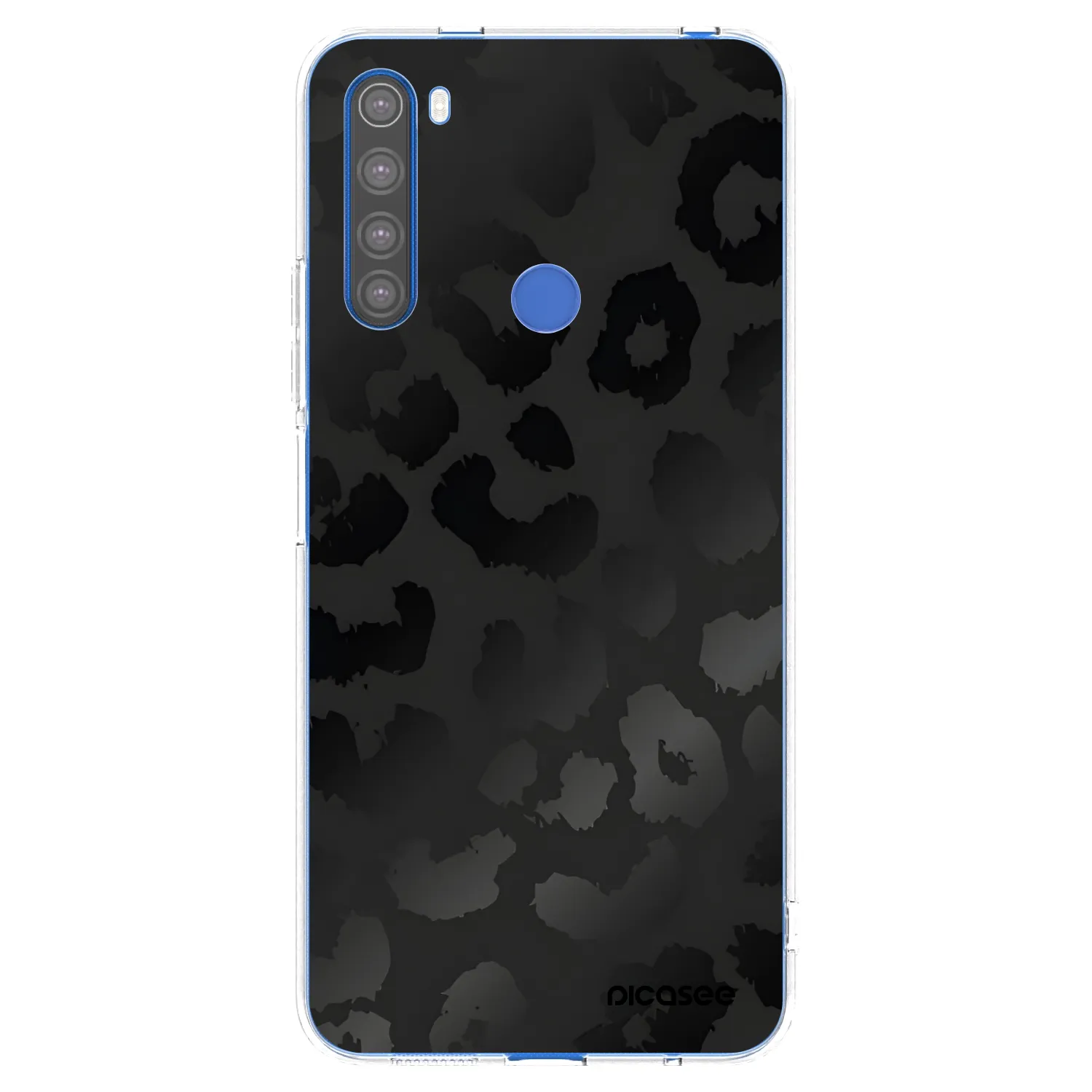 Picasee silikonska prozirna maskica za Xiaomi Redmi Note 8T - Midnight Leopard