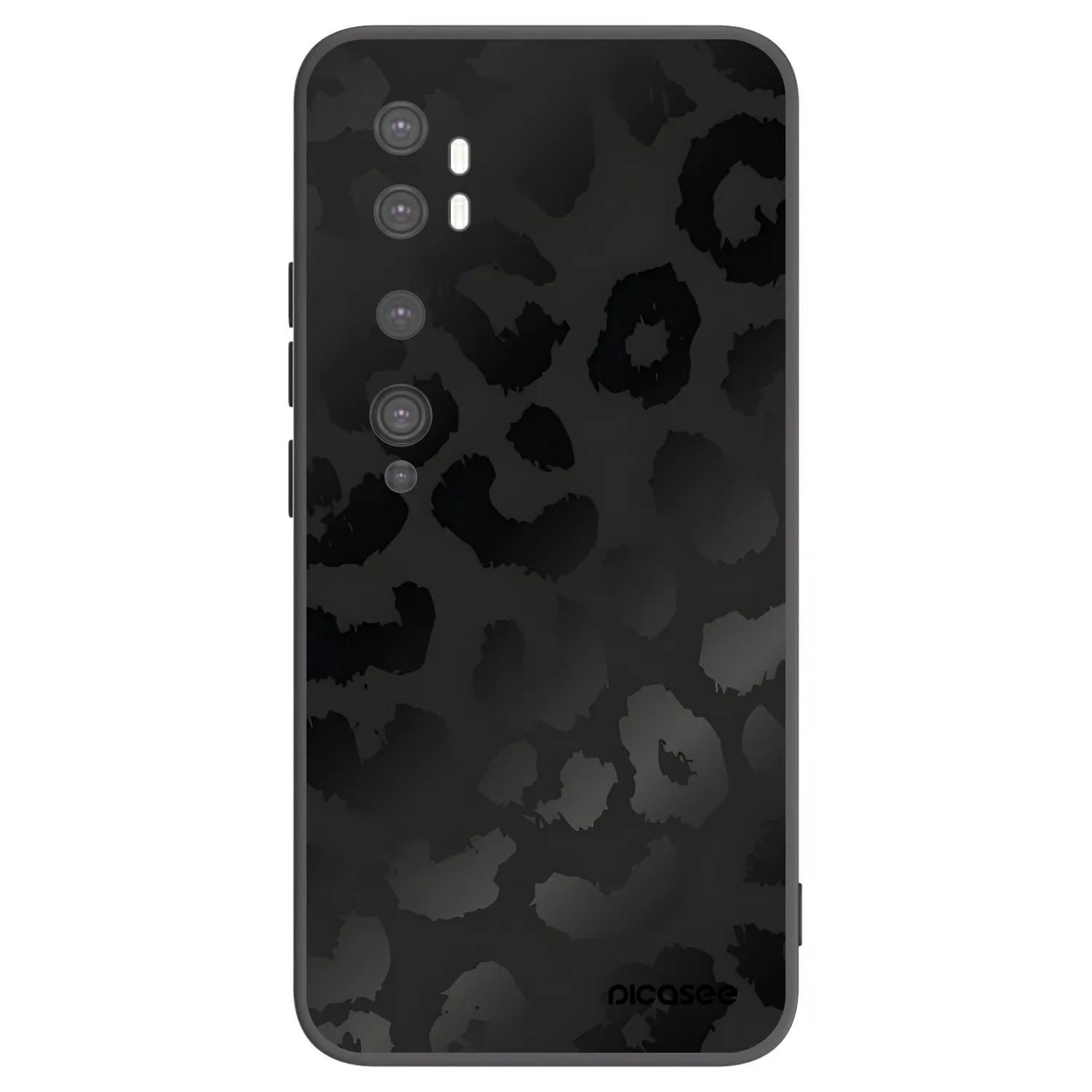 Picasee crna silikonska maskica za Xiaomi Mi Note 10 (Pro) - Midnight Leopard