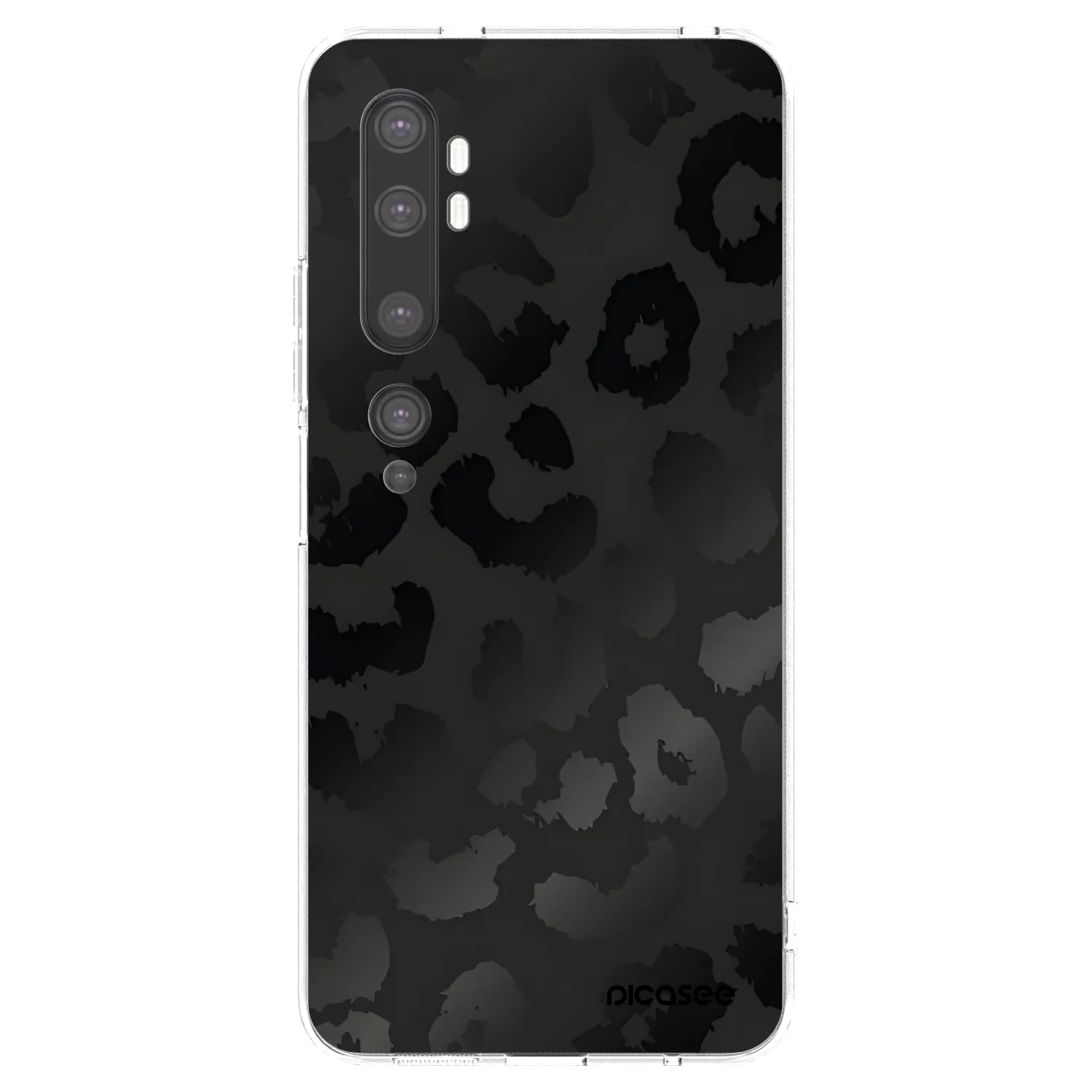 Picasee silikonska prozirna maskica za Xiaomi Mi Note 10 (Pro) - Midnight Leopard