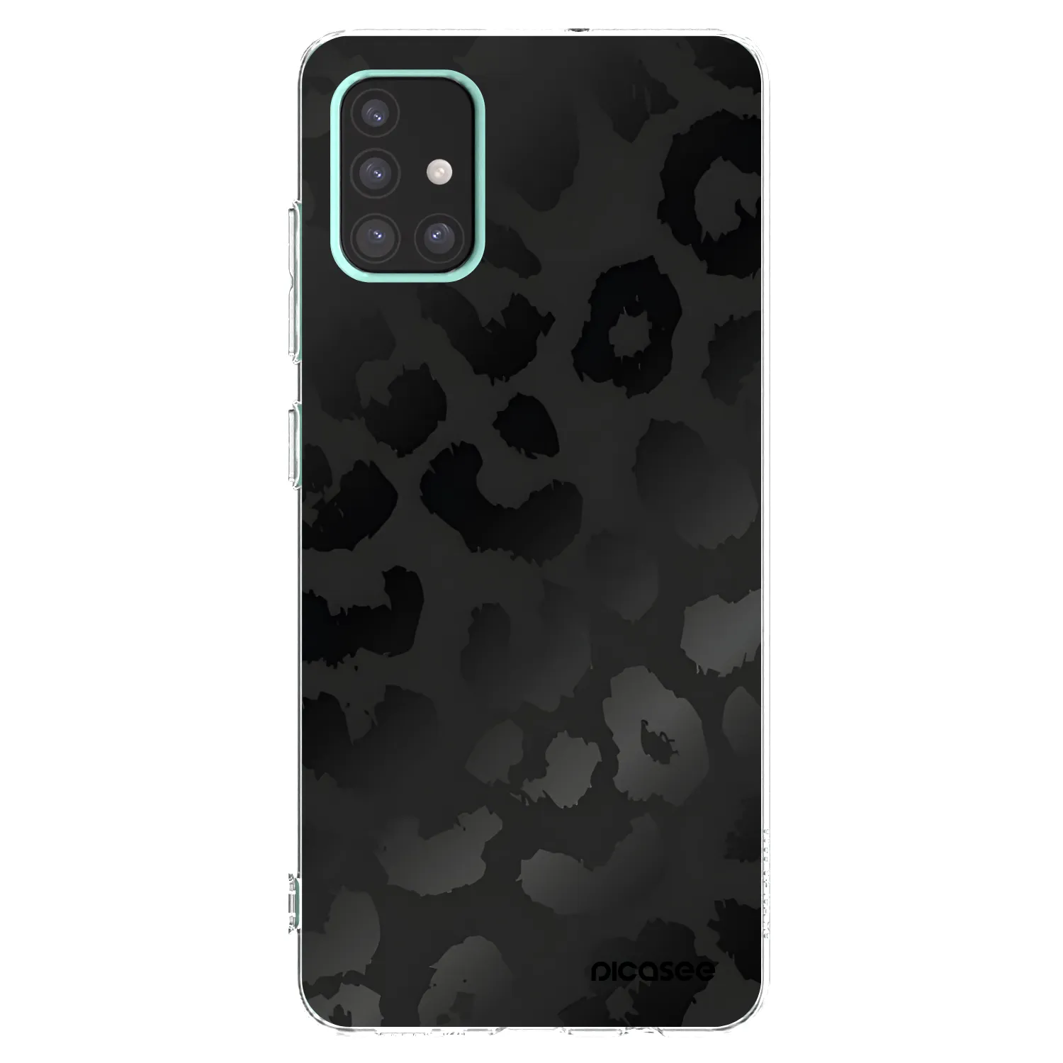 Picasee silikonska prozirna maskica za Samsung Galaxy A51 A515F - Midnight Leopard