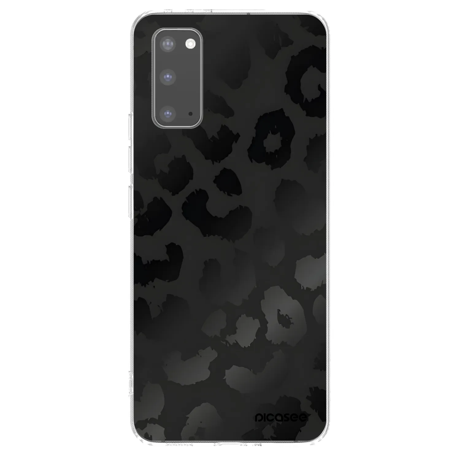Picasee silikonska prozirna maskica za Samsung Galaxy S20 G980F - Midnight Leopard
