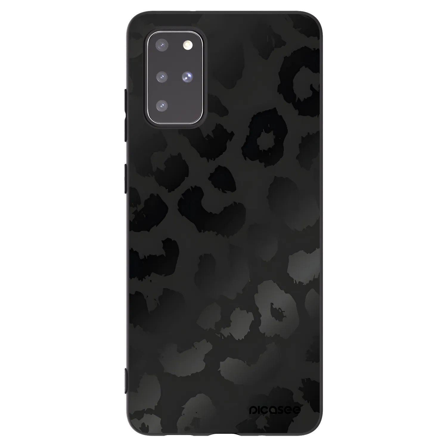 Picasee crna silikonska maskica za Samsung Galaxy S20+ G985F - Midnight Leopard