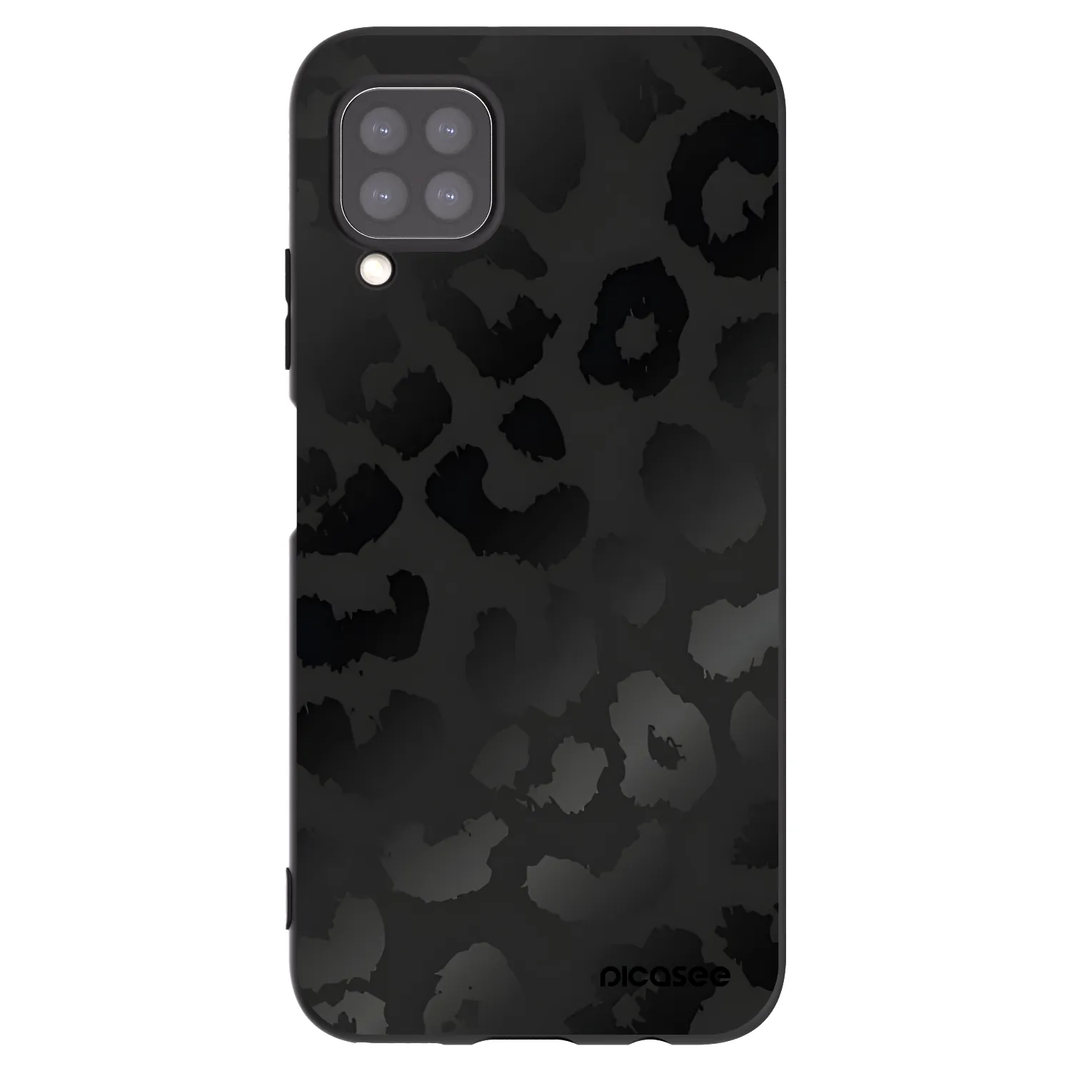 Picasee crna silikonska maskica za Huawei P40 Lite - Midnight Leopard