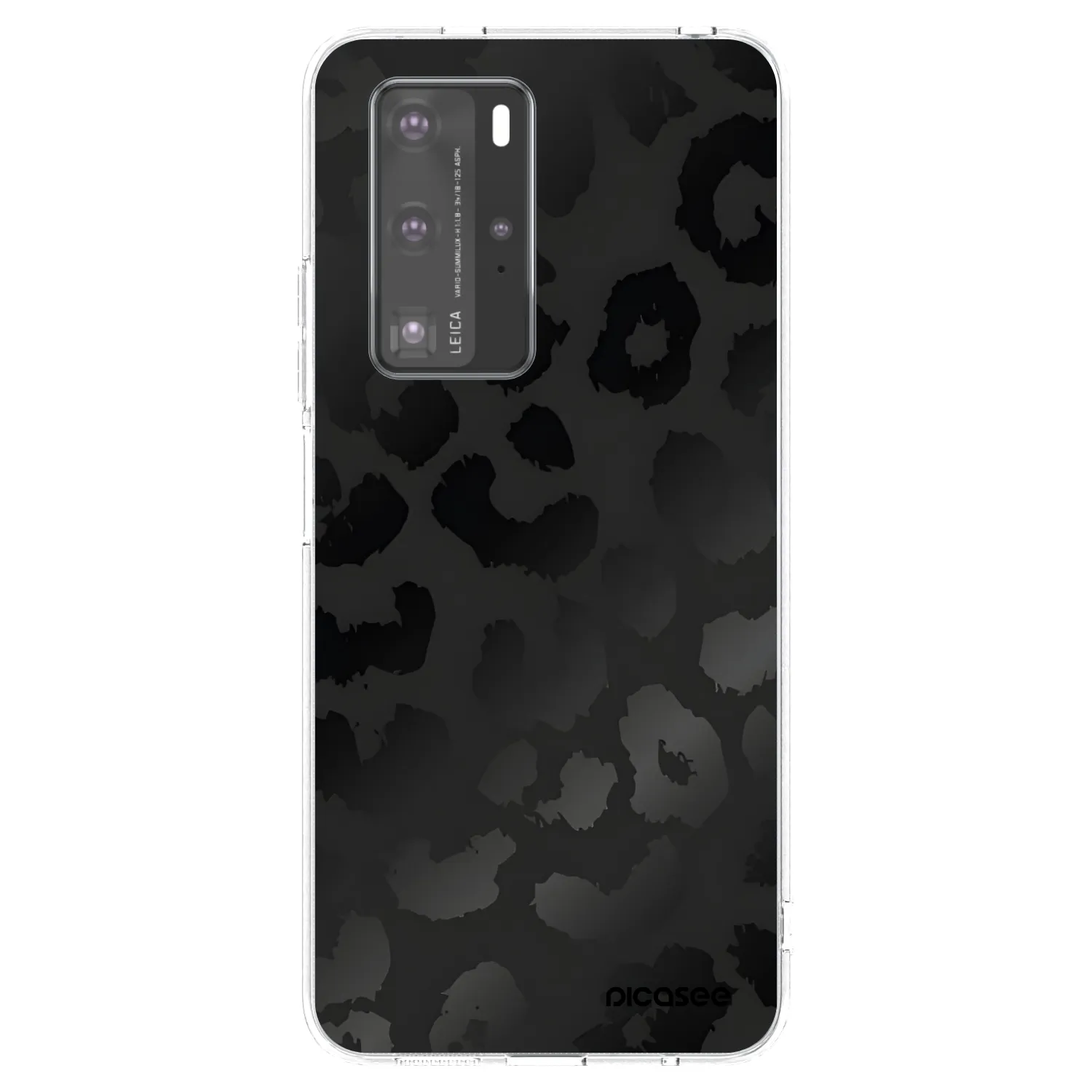 Picasee silikonska prozirna maskica za Huawei P40 Pro - Midnight Leopard