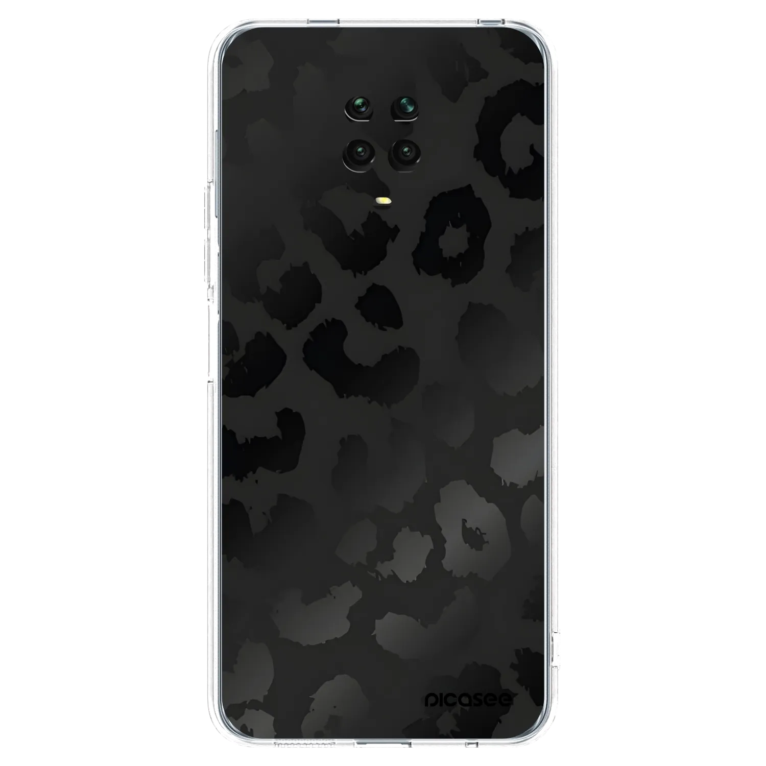 Picasee silikonska prozirna maskica za Xiaomi Redmi Note 9 Pro - Midnight Leopard