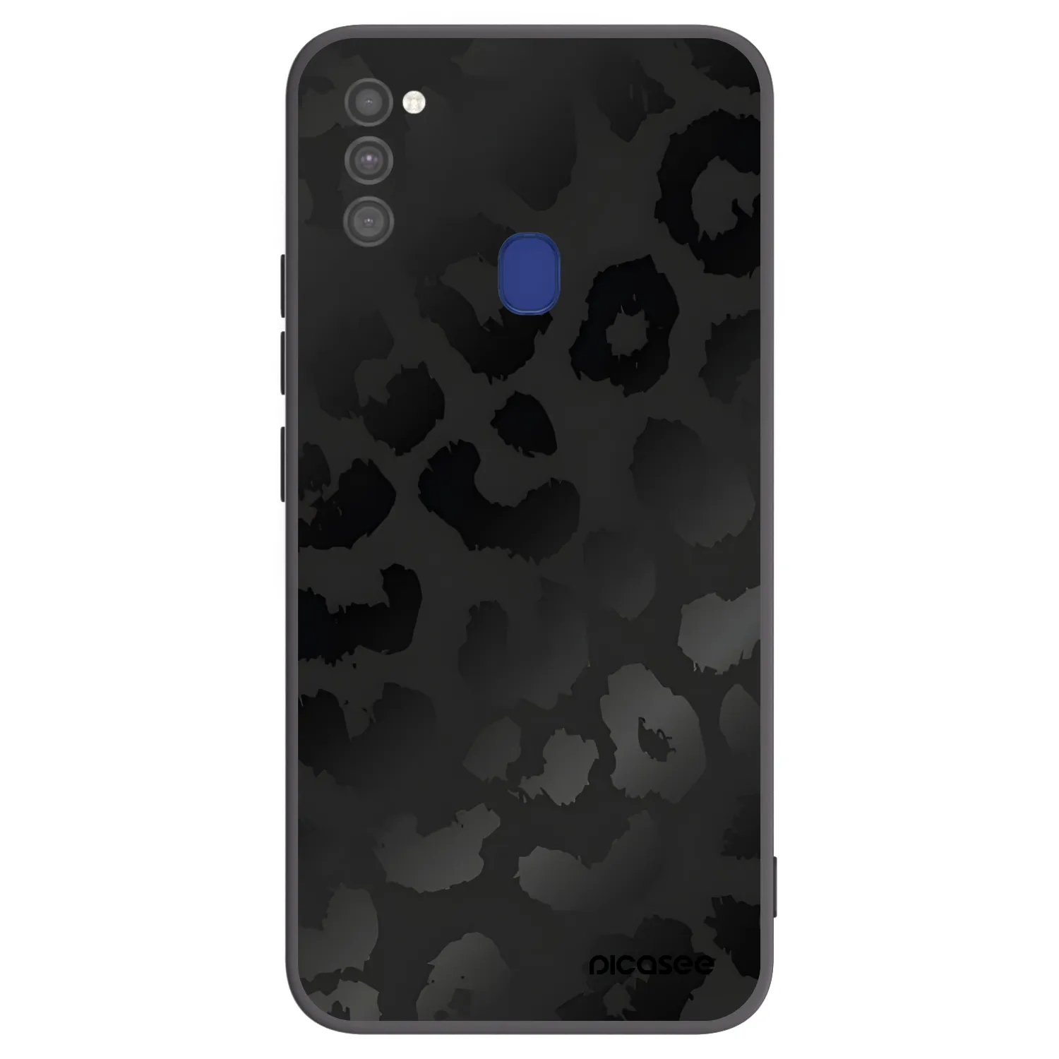 Picasee crna silikonska maskica za Samsung Galaxy M21 M215F - Midnight Leopard