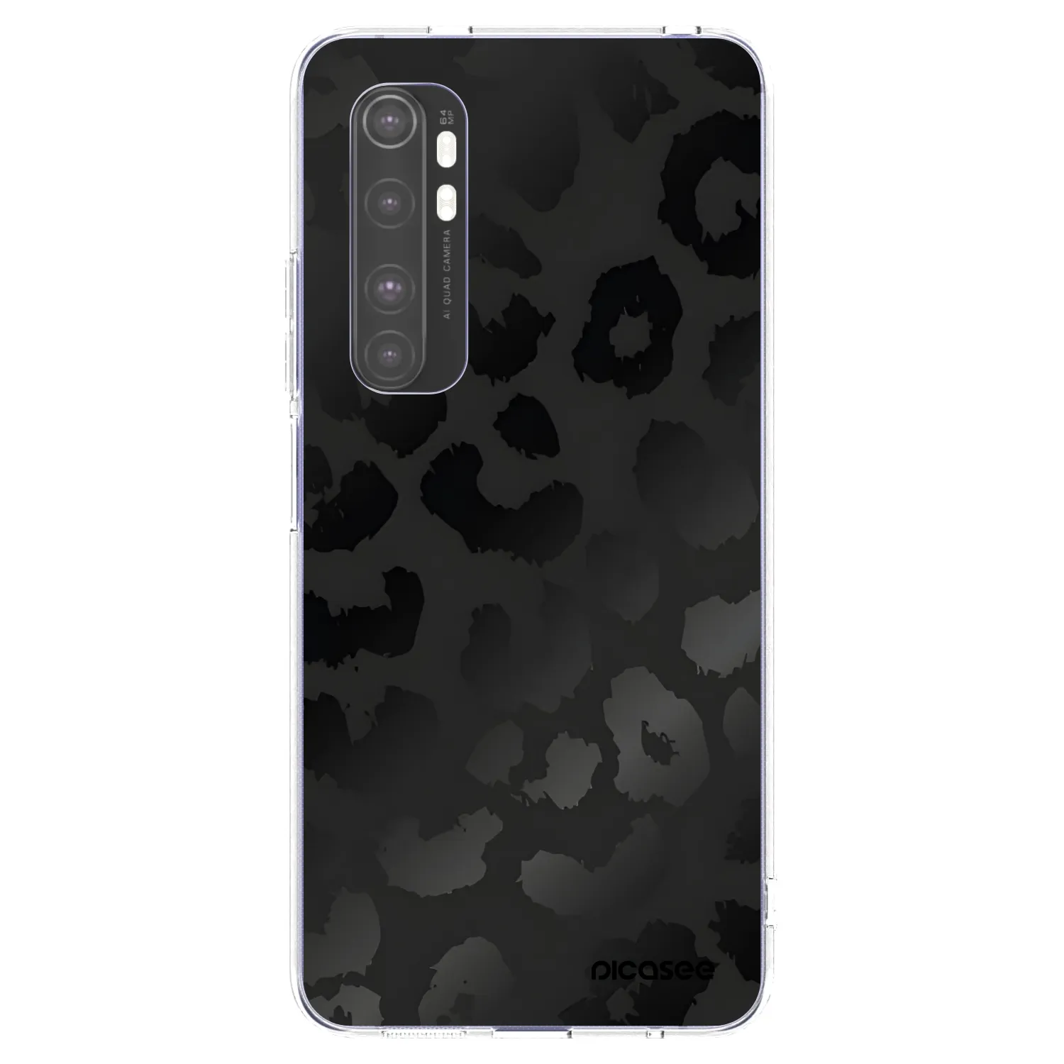 Picasee silikonska prozirna maskica za Xiaomi Mi Note 10 Lite - Midnight Leopard