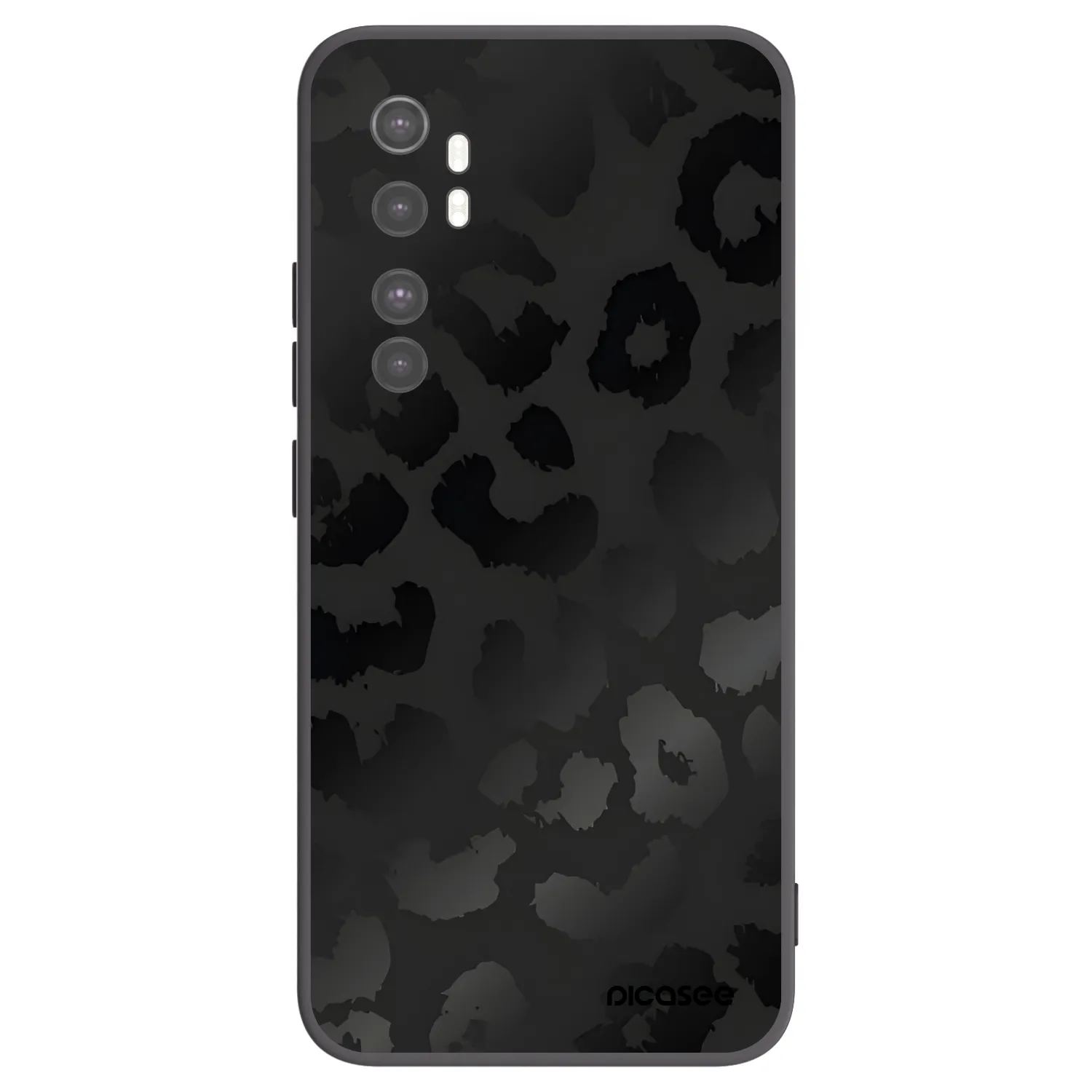 Picasee crna silikonska maskica za Xiaomi Mi Note 10 Lite - Midnight Leopard