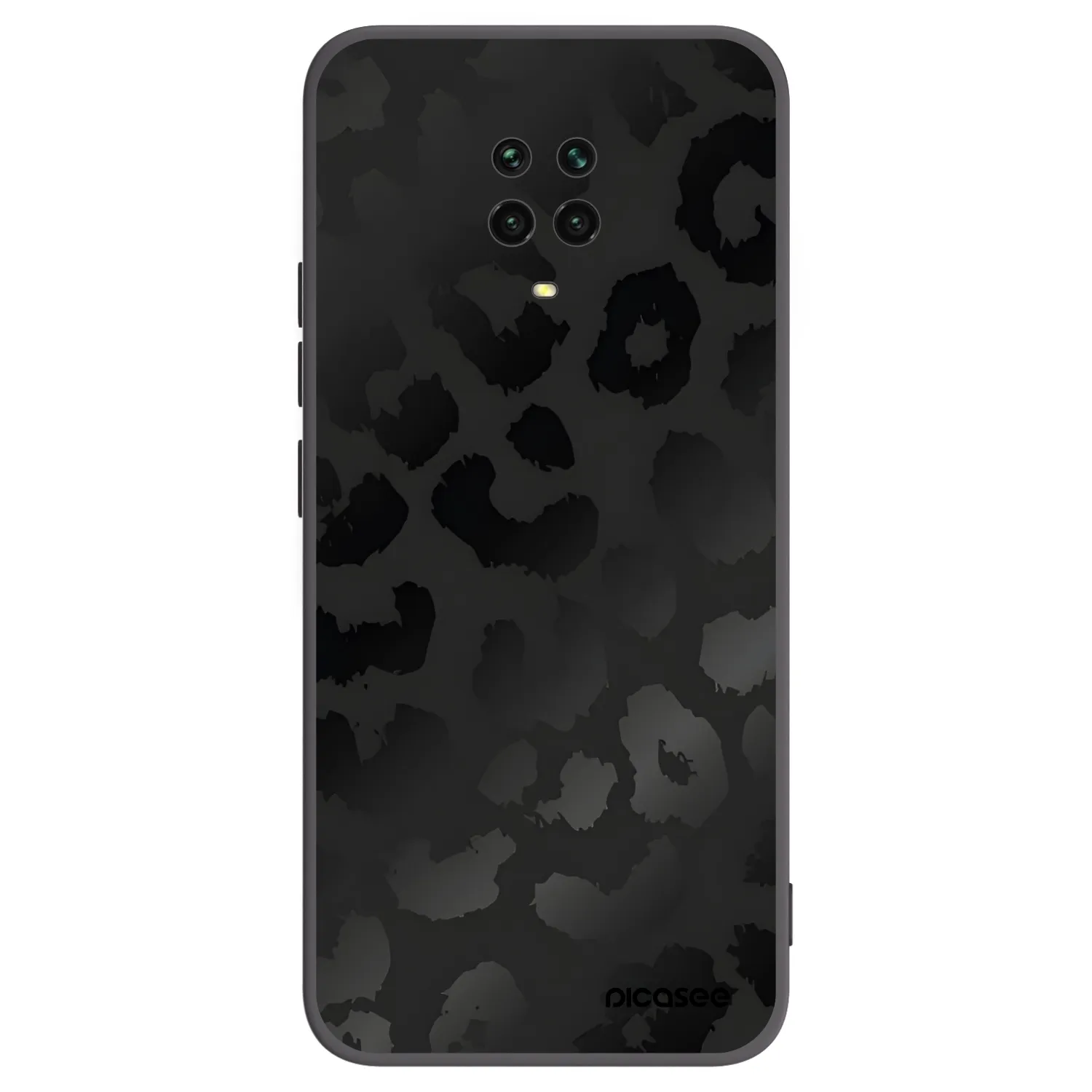 Picasee crna silikonska maskica za Xiaomi Redmi Note 9S - Midnight Leopard