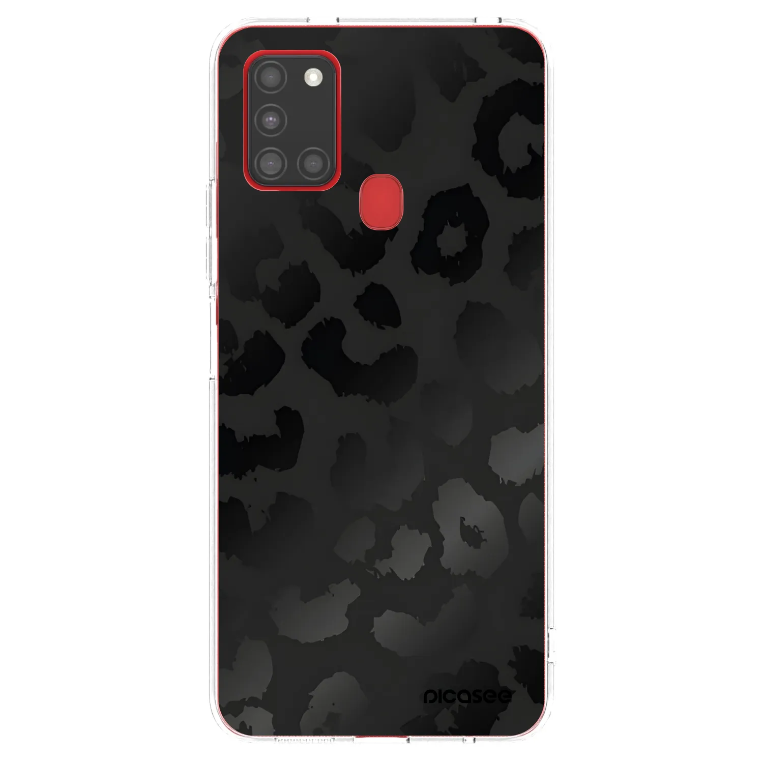 Picasee silikonska prozirna maskica za Samsung Galaxy A21s - Midnight Leopard