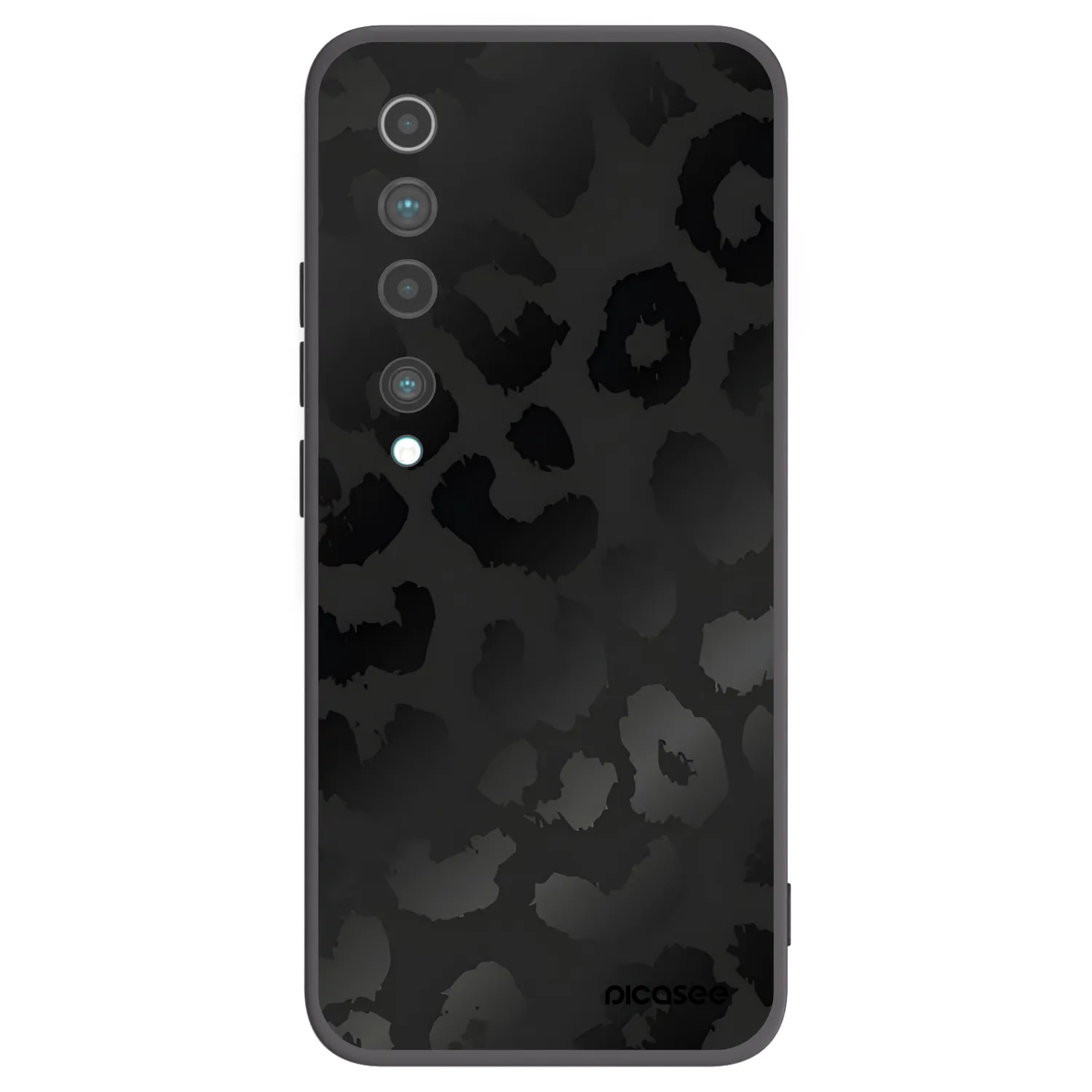 Picasee crna silikonska maskica za Xiaomi Mi 10 - Midnight Leopard