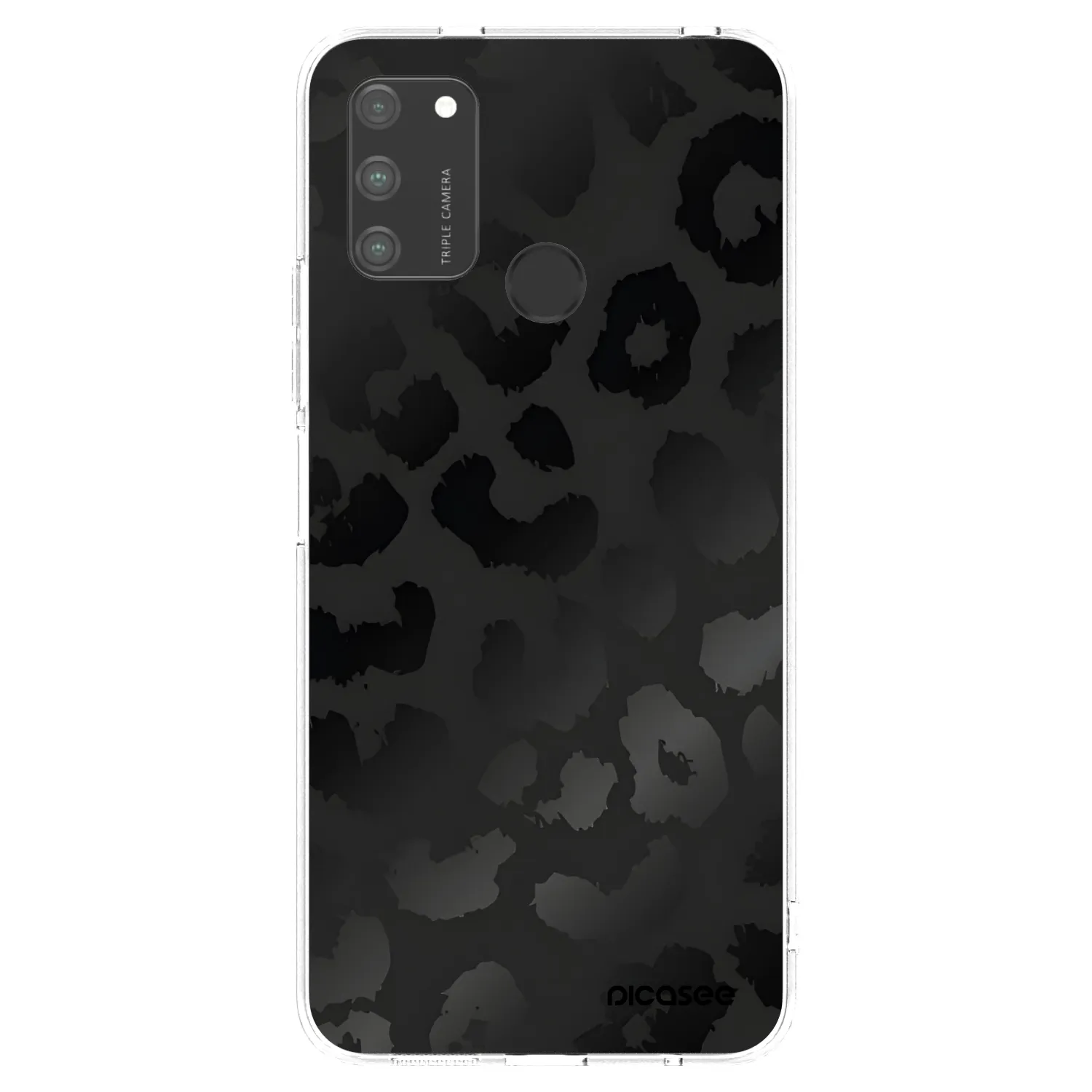 Picasee silikonska prozirna maskica za Honor 9A - Midnight Leopard