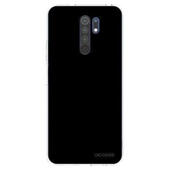 Picasee silikonska prozirna maskica za Xiaomi Redmi 9 - Black Bliss