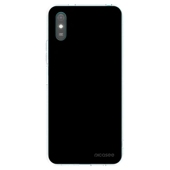 Picasee silikonska prozirna maskica za Xiaomi Redmi 9A - Black Bliss
