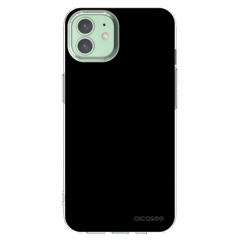 Picasee silikonska prozirna maskica za Apple iPhone 12 - Black Bliss