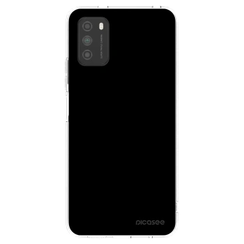 Picasee silikonska prozirna maskica za Xiaomi Poco M3 - Black Bliss