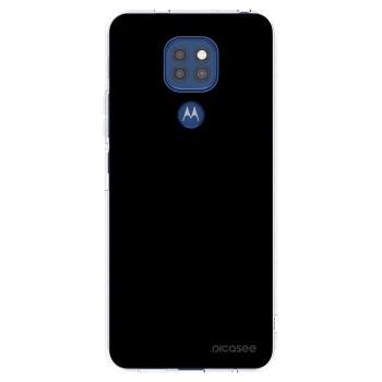 Picasee silikonska prozirna maskica za Motorola Moto G9 Play - Black Bliss