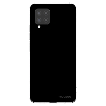 Picasee silikonska prozirna maskica za Samsung Galaxy A42 A426B - Black Bliss