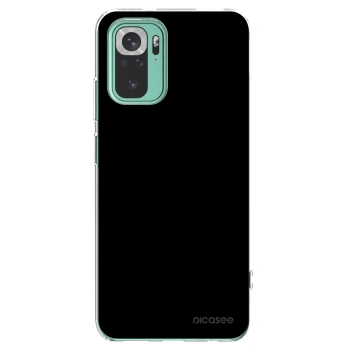 Picasee silikonska prozirna maskica za Xiaomi Redmi Note 10 Pro - Black Bliss