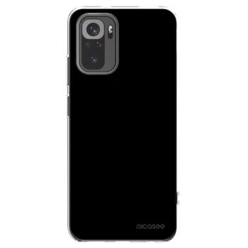 Picasee silikonska prozirna maskica za Xiaomi Redmi Note 10S - Black Bliss
