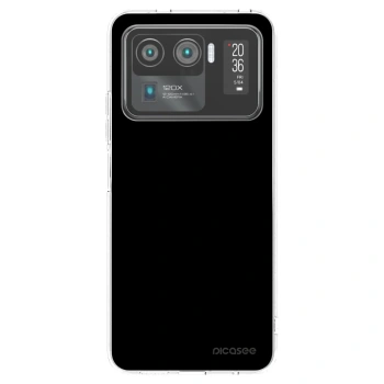 Picasee silikonska prozirna maskica za Xiaomi Mi 11 Ultra - Black Bliss
