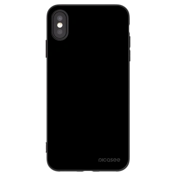 Picasee crna silikonska maskica za Apple iPhone XS Max - Black Bliss