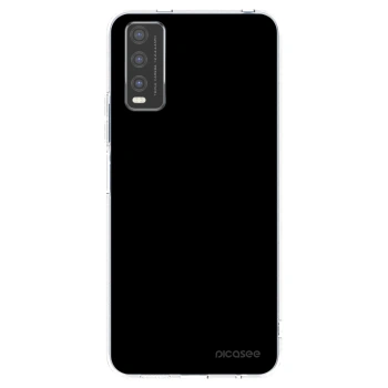 Picasee silikonska prozirna maskica za Vivo Y20s - Black Bliss
