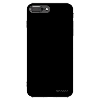 Picasee silikonska prozirna maskica za Apple iPhone 7 Plus - Black Bliss