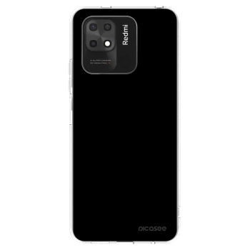 Picasee silikonska prozirna maskica za Xiaomi Redmi 10C - Black Bliss